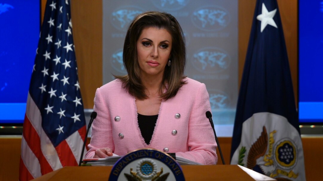 U.S. State Department spokesperson Morgan Ortagus (file photo)