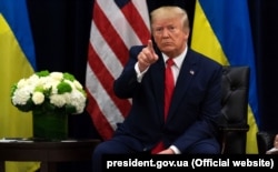 Архівна світлина. Президент США Дональд Трамп під час зустрічі з президентом України Володимиром Зеленським. Нью-Йорк, 25 вересня 2019 року