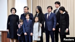 Семья президента Шавката Мирзияева. Ташкент, 4 декабря 2016 года