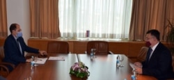 Susret premijera Kantona Sarajevo Marija Nenadića i predsjedatelja Vijeća ministara BiH Zorana Tegeltije, Sarajevo, 21. srpnja