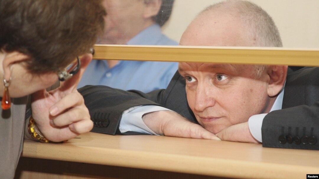 Лидер оппозиционной партии Владимир Козлов на суде. Актау, 8 октября 2012 года.