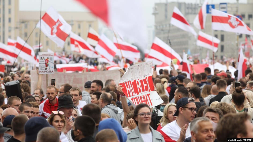 Марш Нової Білорусі. Мінськ, 23 серпня 2020 року