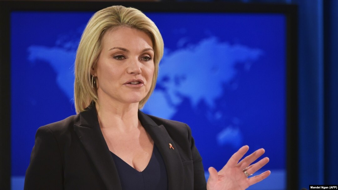 U.S. State Department spokeswoman Heather Nauert