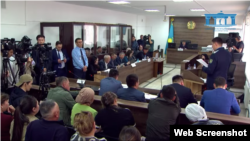 На процессе по делу об убийстве 16-летнего Шерзата Полата. Талдыкорган, 10 апреля 2025 года