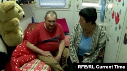 Tonya and her husband live in temporary housing in the Ukrainian city of Zaporizhzhya and are unsure if they would ever try to return to their home in the Donetsk region.