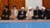 ابراهیم رئیسی در کنار دیگر چهره‌های ارشد جمهوری اسلامی در مراسم سالگرد درگذشت آیت‌الله خمینی (خرداد ۱۳۹۷)