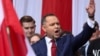 Poland's presidential candidate Nawrocki holds a march, in Warsaw