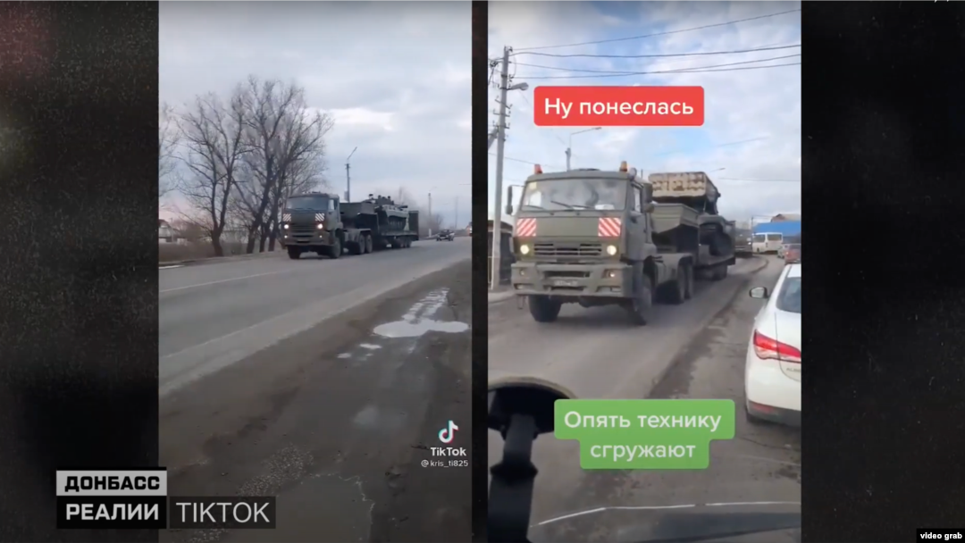 У соцмережах публікують відео переміщення російських військ до кордону України