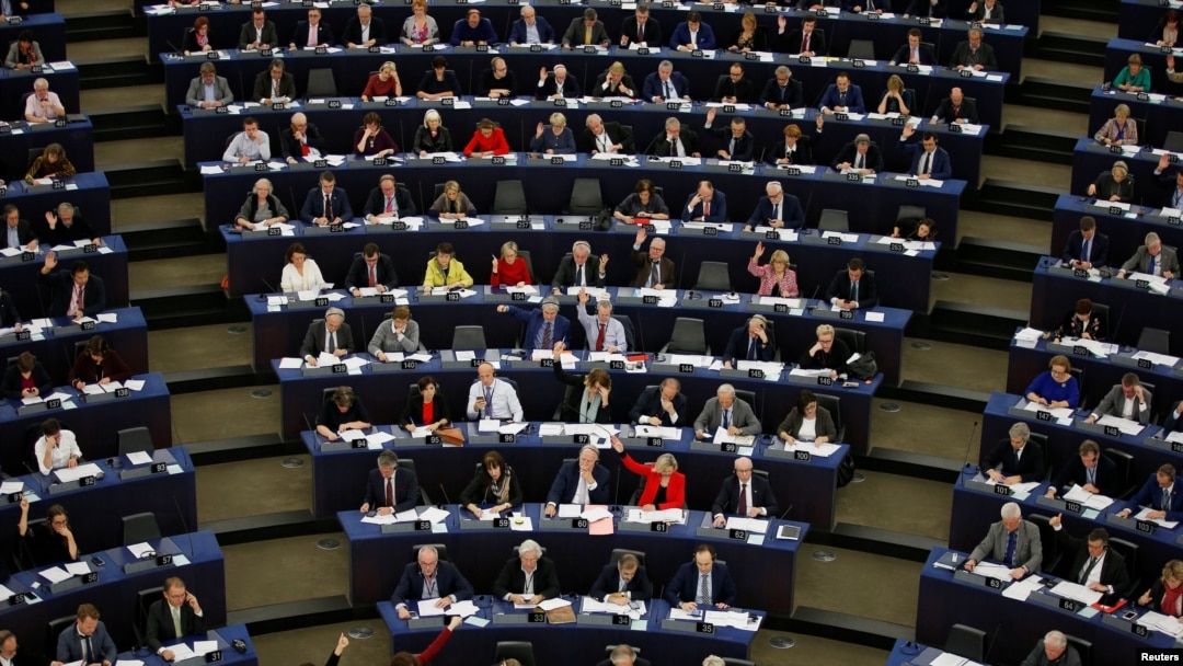 Glasanje u Evropskom parlamentu u Strazburu