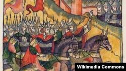 Кримське військо під Москвою. З російських літописів. 1521 рік. Нашестя кримського хана Мехмеда Герая