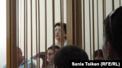 Юрист профсоюза работников компании «Каражанбасмунай» Наталья Соколова в суде. Актау, 28 июля 2011 года.