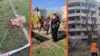 Mourners Leave Flowers, Toys For Victims Of Russian Strike In Kryviy Rih GRAB 1