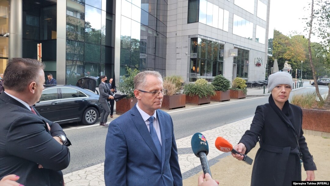 Kosovski glavni pregovarač Besnik Bislimi, Brisel, 29. septemabar 2021. 