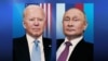 Президент США Джо Байден (ліворуч) і президент Росії Володимир Путін (комбіноване фото). Президенти США і Росії особисто не беруть участь в переговорах у Женеві. 