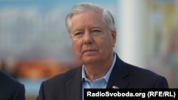 АҚШ сенаторы Линдси Грэм. Киев, Украина, 30 мамыр, 2025 жыл.