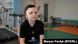 Roman Oleksiv was injured during a Russian missile attack on the city of Vinnytsya in July 2022.