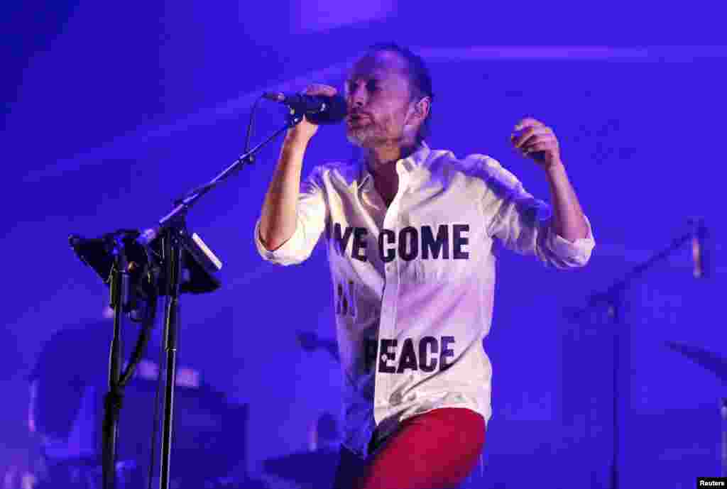Thom Yorke iz benda "Atoms for Peace", EXIT. Foto: REUTERS / Marko Đurica