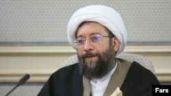 صادق لاریجانی می‌گوید در ایران افراد به دلیل فعالیت علیه امنیت ملی و اقدام مسلحانه مجازات‌ سنگین می‌شوند.